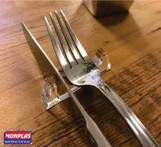 Descanso para Talheres em Acrílico Cristal - KIT 10 peças Descanso para Talheres em Acrílico Cristal - KIT 10 peças