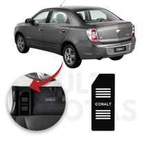 Descanso Pé CHEVROLET COBALT 2012 a 2020 Aço Escovado Preto