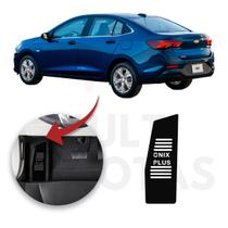 Descanso Pé CHEVROLET ONIX PLUS 20 a 22 Aço Escovado Preto