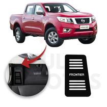 Descanso Pé NISSAN FRONTIER 2017 a 2022 Aço Escovado Preto