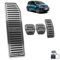 Descanso + Pedaleira Manual Prata Volkswagen UP Connect