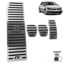 Descanso + Pedaleira Manual Preto Polo R-Line Aço inox - JR PARTS