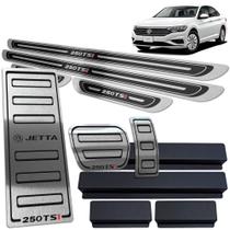 Descanso Pedaleira Soleira Jetta 250 Tsi 2018 19 20 Preto AR