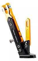 Descanso Pezinho Cavalete Lateral Regulavel Moto Universal Dourado Descanso Pezinho Cavalete Lateral Regulavel Moto Universal Dourado