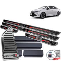 Descanso + Soleira Toyota Corolla Gr Sport 2020 2022 Preto - JR PARTS