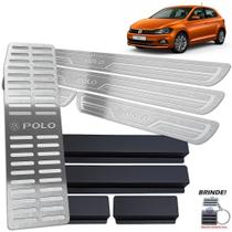 Descanso + Soleiras Prata Baixo Relevo VW Polo 2019 2020