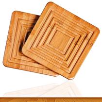 Descanso Suporte Panela Apoio Para Panela Bamboo 2 Peças