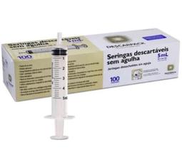 DESCARPACK Seringa 5ml Luer Slip caixa Com 100 unidades