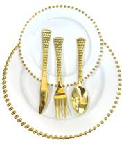 Descartável Luxo 6 Prat 6 Fac 6 Garf Refe 6 Colher Sobremesa