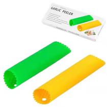 Descascador de alho Conjunto de 2 silicone Maxracy versão atualizada (amarelo, verde) Descascador de alho Conjunto de 2 silicone Maxracy versão atualizada (amarelo, verde)