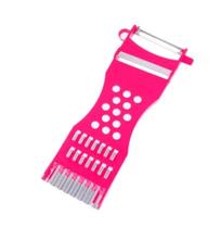 Descascador e fatiador de legumes 5 em 1 fruta manual com cores diversas Descascador e fatiador de legumes 5 em 1 fruta manual com cores diversas