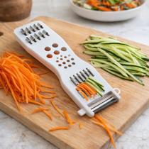 Descascador e Fatiador de Legumes 5 em 1 Multifuncional com Lâminas de Corte Keita Descascador e Fatiador de Legumes 5 em 1 Multifuncional com Lâminas de Corte Keita