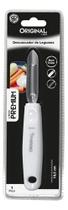Descascador Legumes Frutas Verduras Aço Inox Premium 18,5 Cm Branco Descascador Legumes Frutas Verduras Aço Inox Premium 18,5 Cm Branco