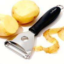 Descascador Manual De Alimentos Legumes Vegetais Frutas Batata Cenoura Aço Inox Cozinha