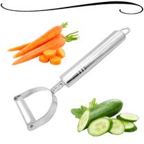 Descascador Multifuncional Lâminas Serrilhadas Com Cortes Finos Em Aço Inox Frutas Legumes Verduras Frutas 17cm