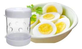Descascador ovo cozido magico pote rapido pratico multiuso cozinha restaurante criança