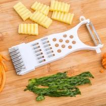 Descascador Ralador Fatiador de Legumes 6 em 1 Cozinha Picador Cortador