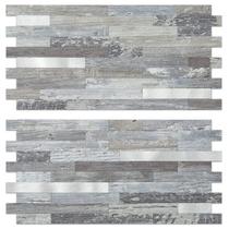 Descasque e cole Backsplash AULIGET em PVC com aparência de madeira envelhecida Descasque e cole Backsplash AULIGET em PVC com aparência de madeira envelhecida