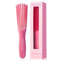 Desembaraçando Flexi Brush Rizos Curls para cabelos encaracolados e crespos, rosa