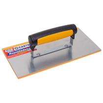 Desempenadeira aço 10x24cm com borracha - Castor Desempenadeira aço 10x24cm com borracha - Castor