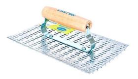 Desempenadeira aco c/raspadeira castor - 14x24cm