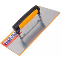 Desempenadeira Aço Castor Com Borracha Rejuntadeira 10 x 24cm - 223 Desempenadeira Aço Castor Com Borracha Rejuntadeira 10 x 24cm - 223