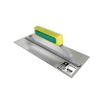 Desempenadeira Aco Inox Galo 12 X29Cm Cabo Fechado Verde/Amarela - 306