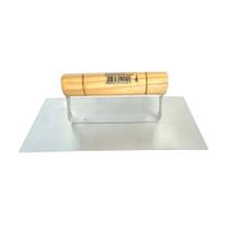 Desempenadeira Aço Inox Lisa 12x24cm