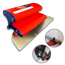 Desempenadeira Aço Inox Reforçada 25cm Atlas Massa Corrida Cimento Queimado Tipo Berox Espatula Rodo