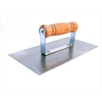 Desempenadeira aco lisa cabo de madeira thompson - 12 x 24