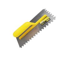 Desempenadeira Aço Lisa Dentada com Cabo de Plastico Cimento Queimado Massa de Pedreiro Construção Civil Obra Reboco Massa Desempenadeira Aço Lisa Dentada com Cabo de Plastico Cimento Queimado Massa de Pedreiro Construção Civil Obra Reboco Massa