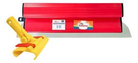 Desempenadeira Berox Inox 40cm Resistente Flexível + Suporte