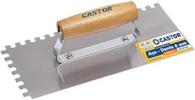 Desempenadeira Castor Dentada Cabo Madeira 12x40cm