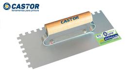 Desempenadeira Castor Prática Dentada Cabo Fechado 12x24cm