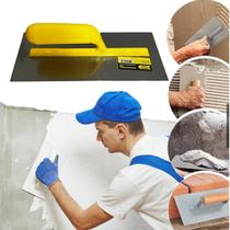 Desempenadeira De Aço 12x28cm Para Acabamento De Gesso Liso