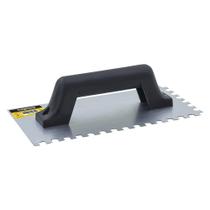 Desempenadeira de Aço Dentada Thompson com Cabo de Plástico 12x24cm