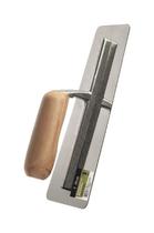 Desempenadeira em Aço Inoxidável e Cabo de Madeira - Atlas - AT113 - Unitário