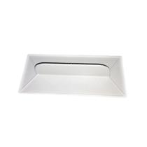 Desempenadeira Injerest Plástica 07cm x 16cm Branca Corrugada