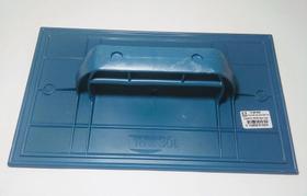 Desempenadeira Injerest Plástica 18cm x 30cm Azul Lisa