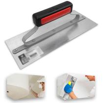 Desempenadeira Lisa Galo 305/00 29x12cm Aço Temperado C/Cabo Fechado para Acabamentos de Massa Corrida Gesso e Texturas Profissional