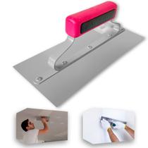 Desempenadeira Lisa Galo 305 05 29x12cm Aço Temperado Com Cabo Fechado Argamassas Massa Corrida Gesso e Texturas Pedreiros Profissional