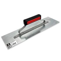 Desempenadeira Lisa Galo 307/00 40x12cm Aço Temperado C/Cabo Fechado para Acabamentos de Massa Corrida Gesso e Texturas Pedreiros Profissional