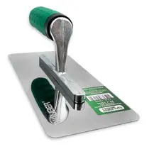 Desempenadeira Lisa Nauber Aço Inox Premium Com Cantos Arredondados Pinturas e Efeito Mármore Decorativo Pintores e Pedreiros Profissional