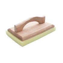 Desempenadeira madeira com espuma 25 x 14cm *