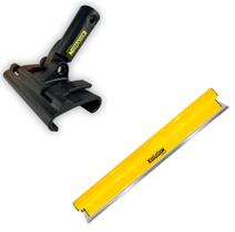 Desempenadeira Massa Corrida Aço Inox Com Lâmina Flex e Suporte Evolution Gesso Drywall