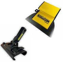 Desempenadeira Massa Corrida Aço Inox Com Lâmina Flex e Suporte Evolution Gesso Drywall