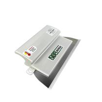 Desempenadeira NBR Berox Nauber Aco Inox 0,35mm Cabo Ergonômico Textura e Reboco