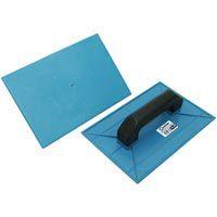 Desempenadeira Plástica 18x30 Lisa Com Aba Azul - Ingeplas