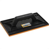 Desempenadeira Pvc Castor 15X26 Com Borracha Preta 26 Desempenadeira Pvc Castor 15X26 Com Borracha Preta 26