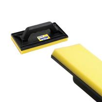 Desempenadeira Pvc Castor C/ Espuma 12x22cm Preta